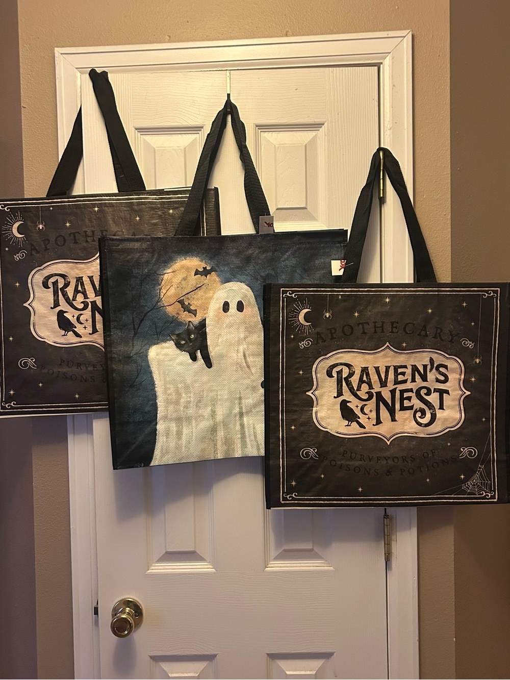3 TJ Maxx Halloween Tote Bags. NWT.